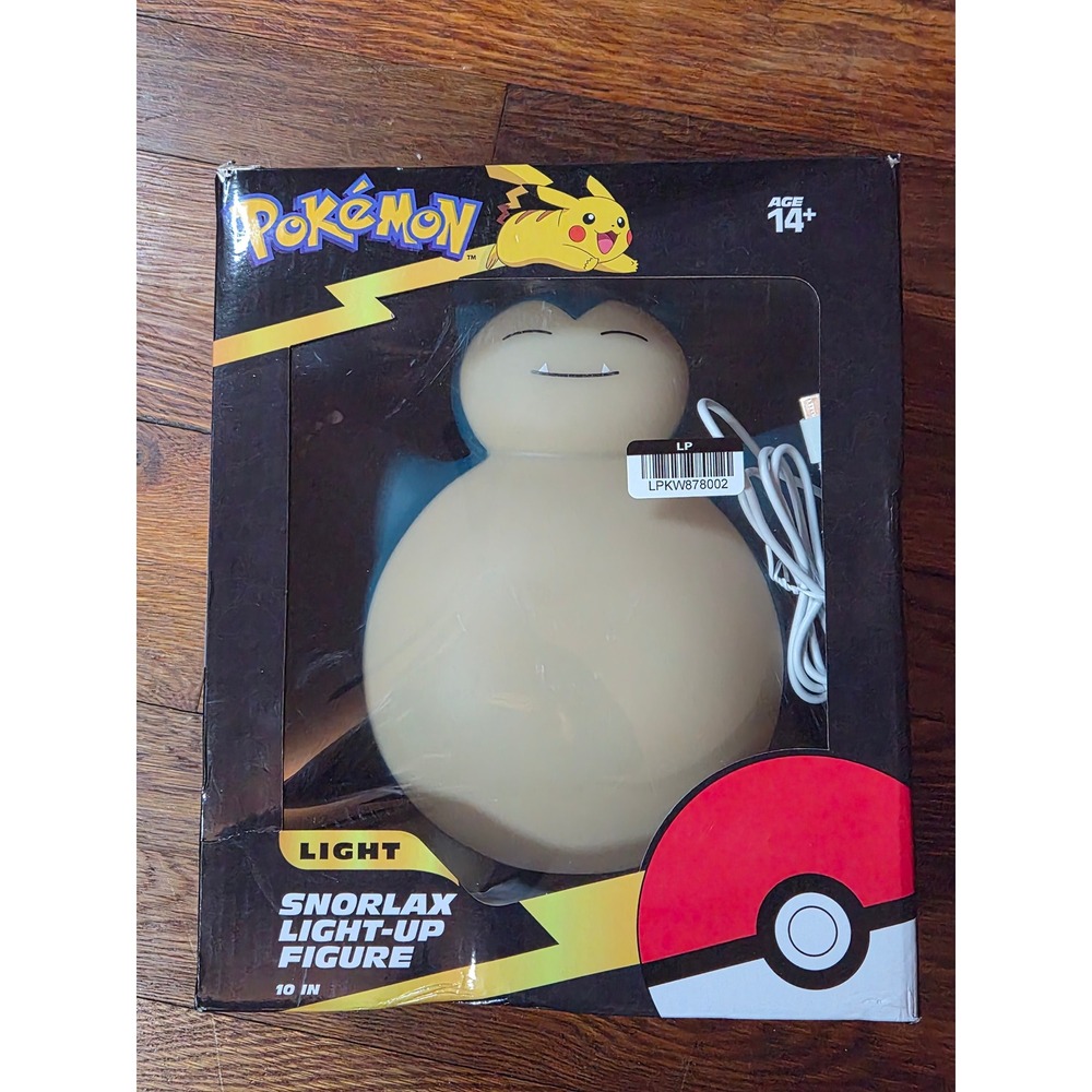Pokemon Snorlax Light-Up Figure 10 Inch LED Lamp Teknofun 811553 New Tested